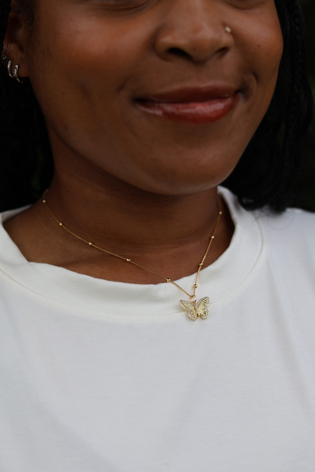 Golden Flutter Necklace
