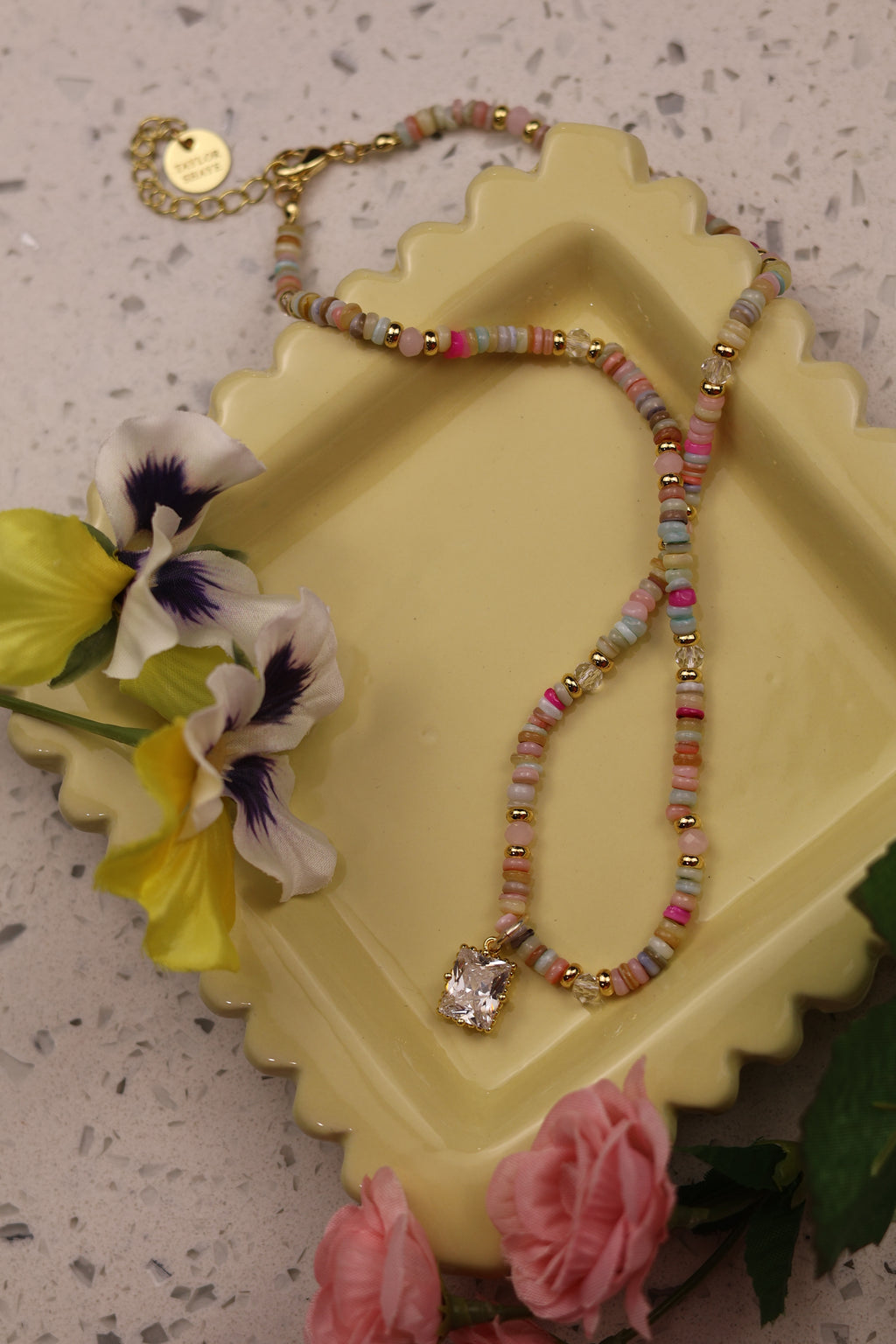 Cotton Candy Charm Necklace