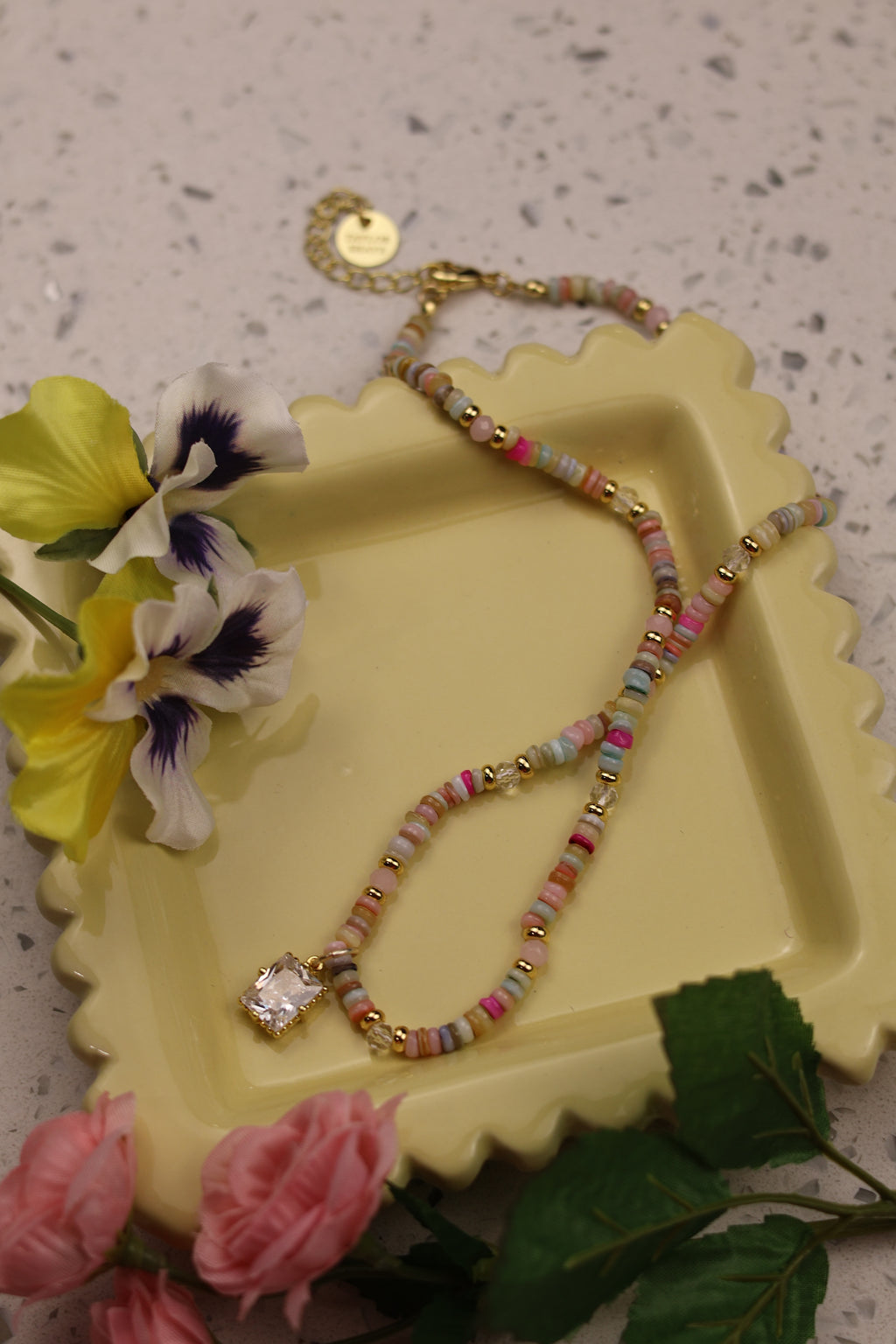 Cotton Candy Charm Necklace