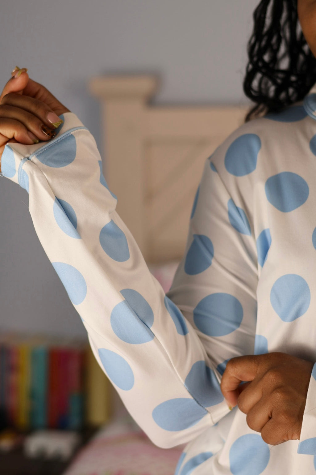 Blue Dot Darling Pajama Set