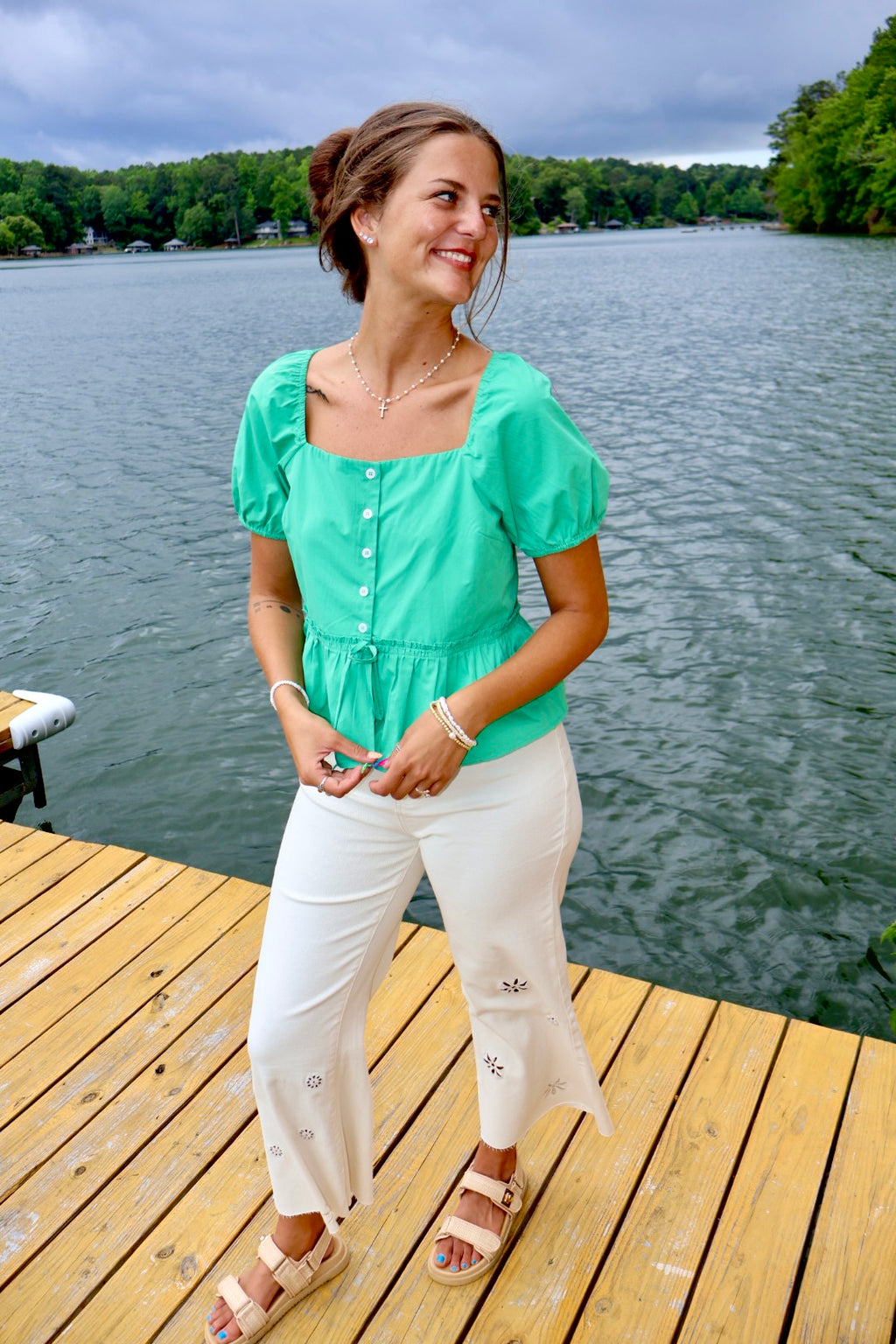 Lucky You Peplum Top