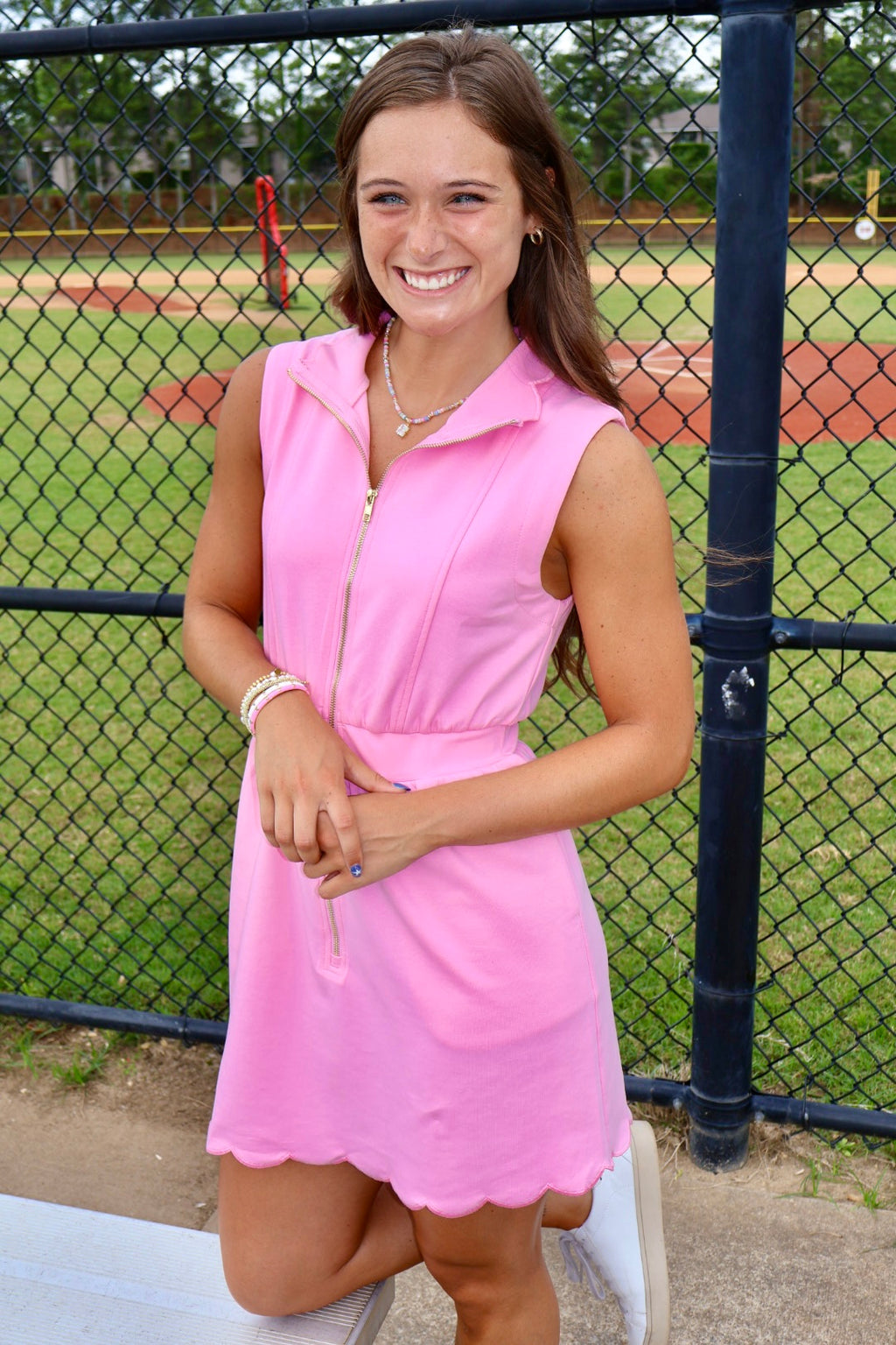 Around Town Dress - Pink Lemonade