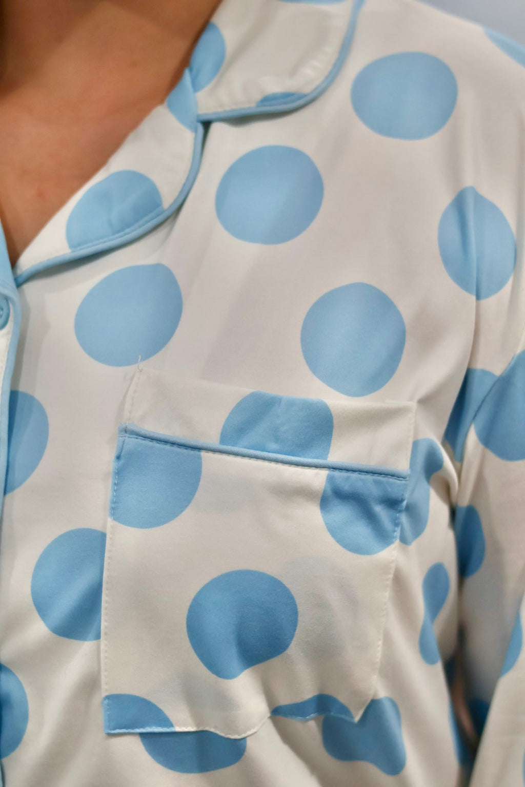 Blue Dot Darling Pajama Set