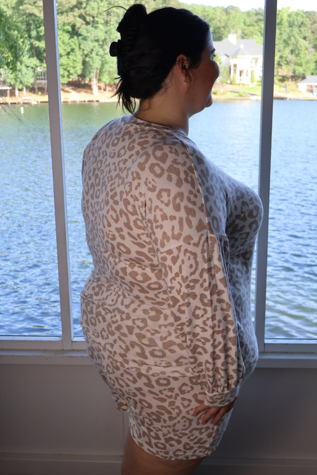 Leopard Latte Lounge Set