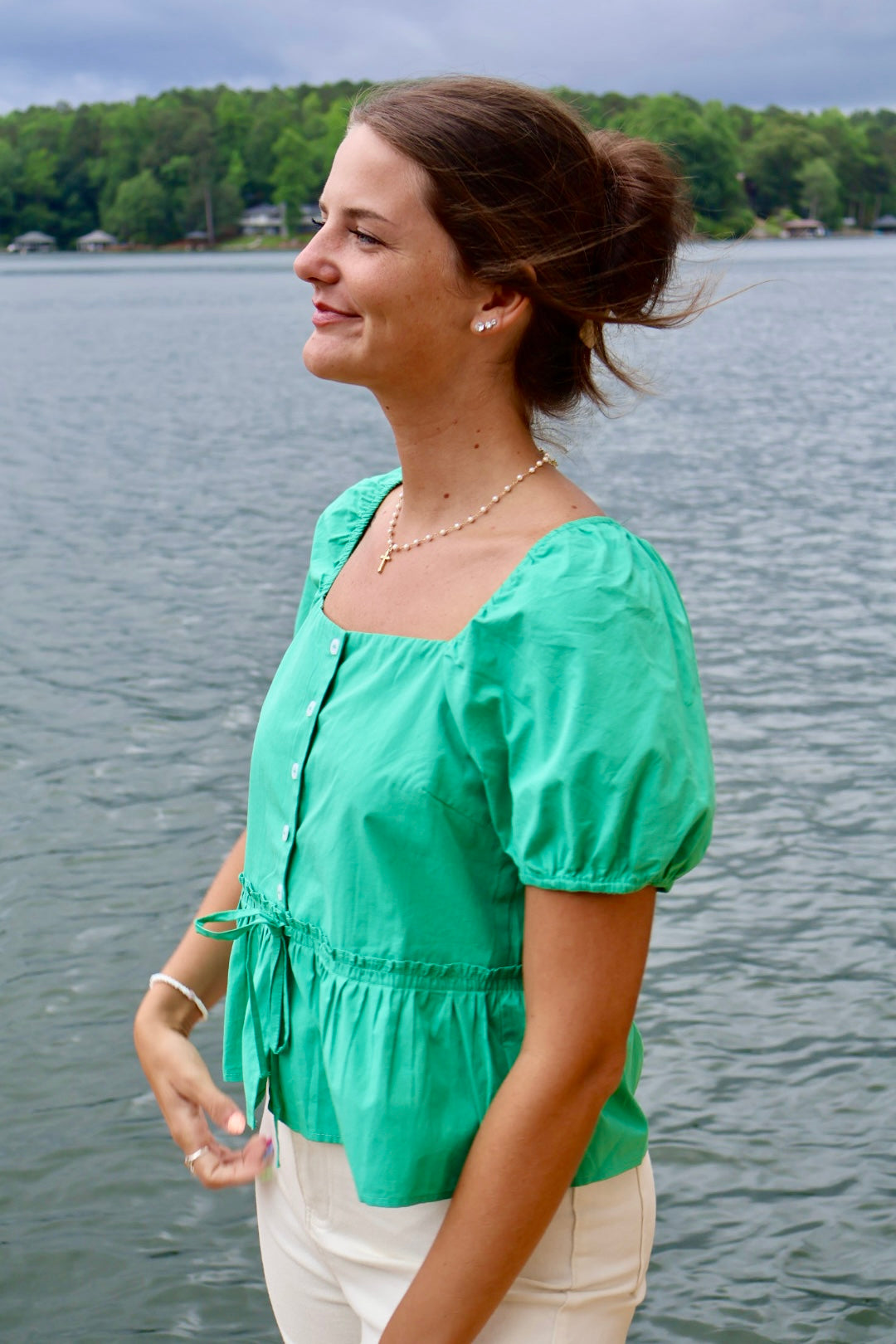 Lucky You Peplum Top
