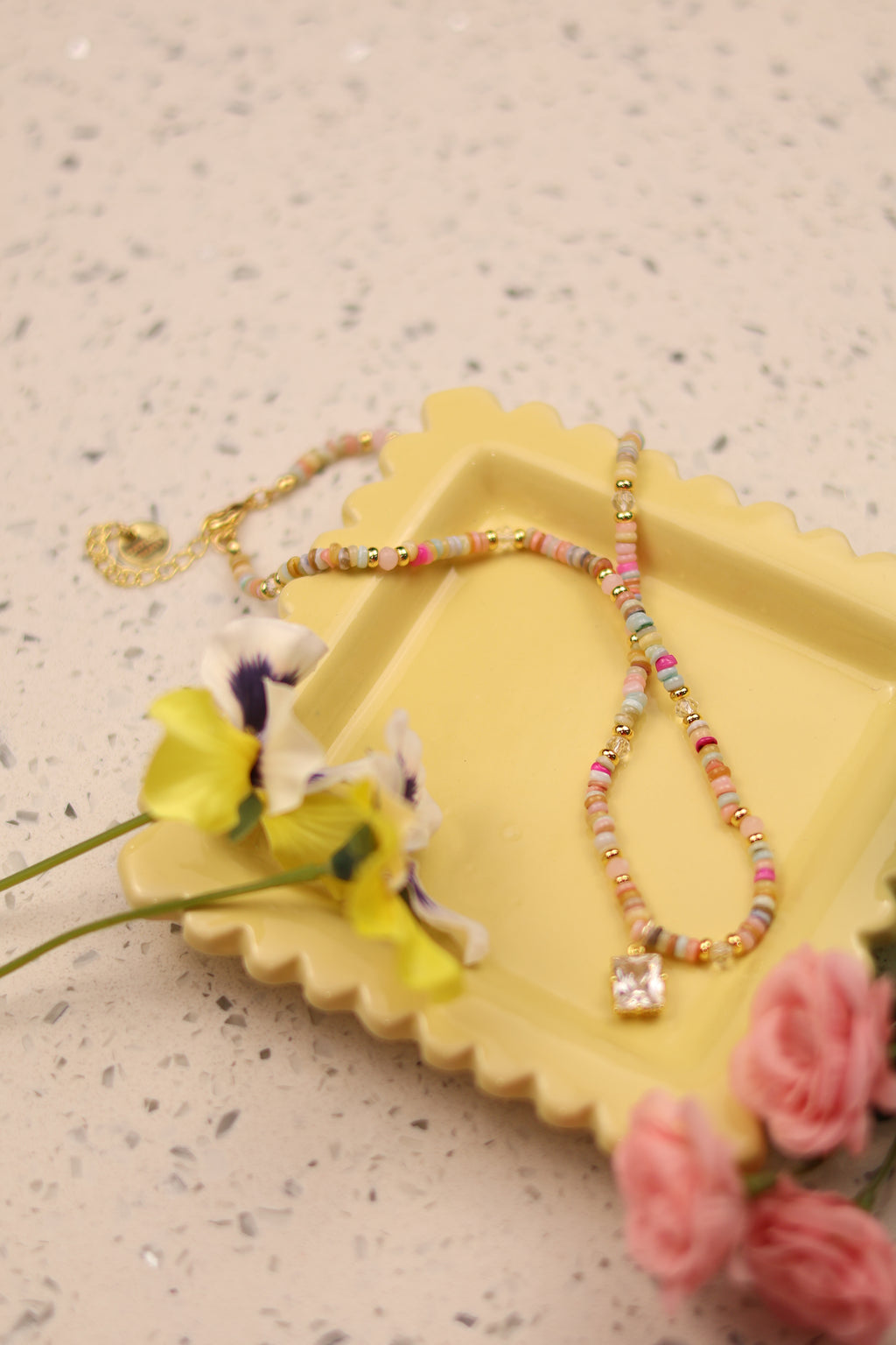 Cotton Candy Charm Necklace