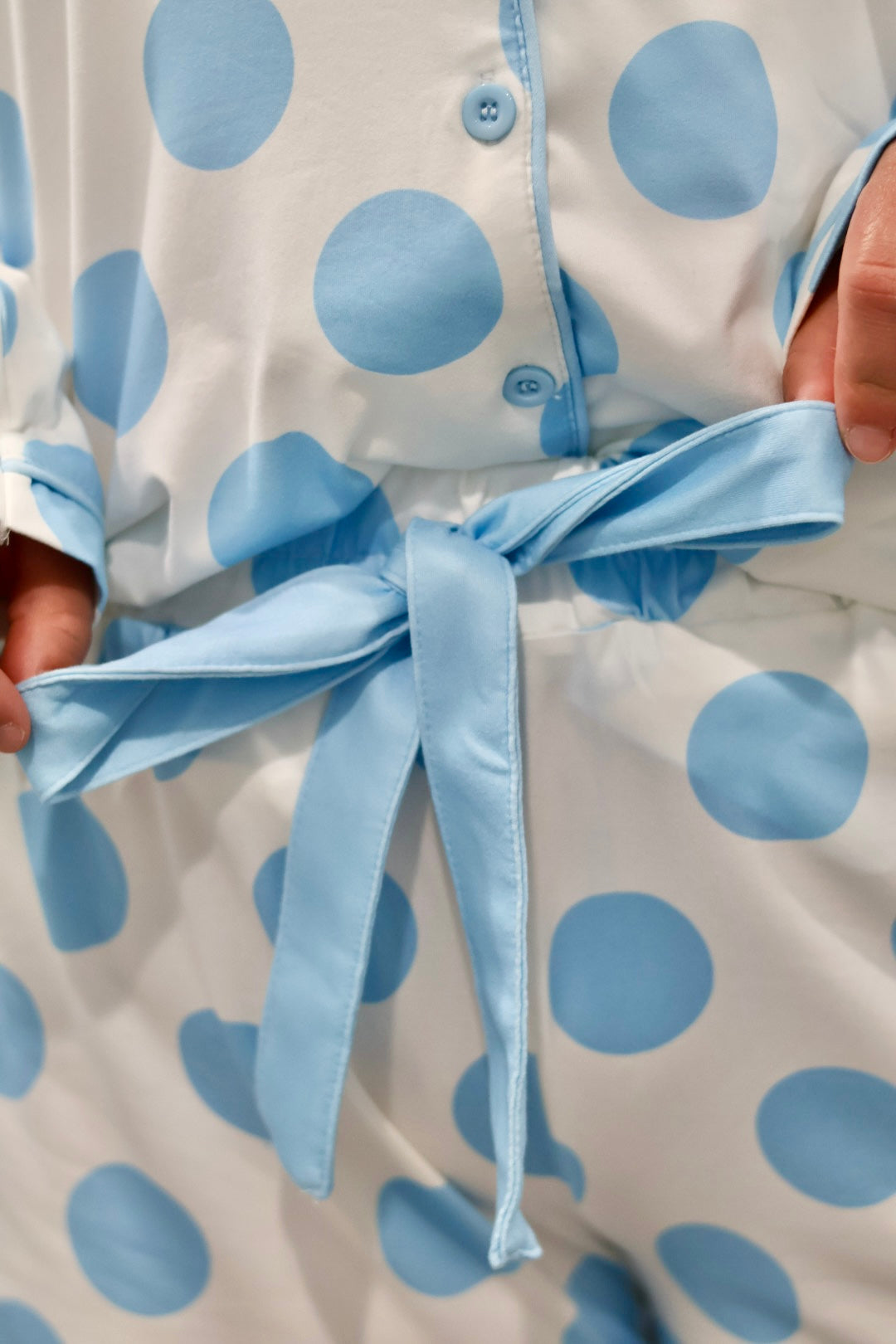 Blue Dot Darling Pajama Set