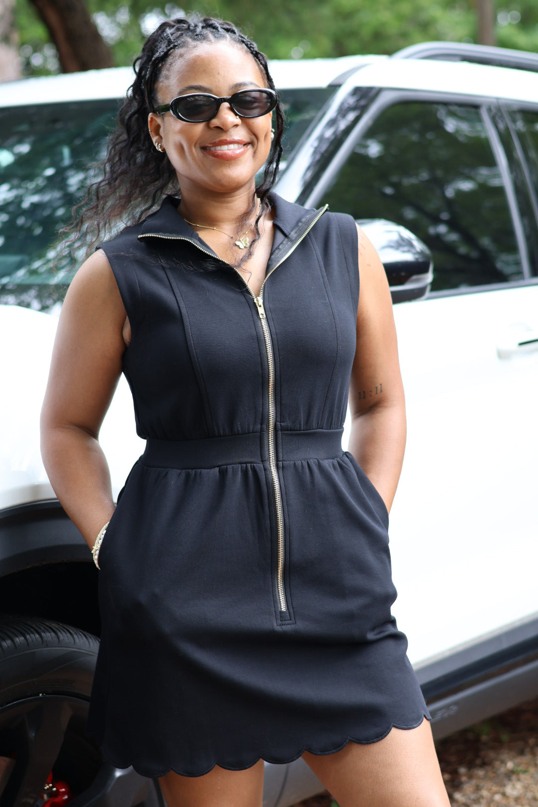 Around Town Dress - Jet Black