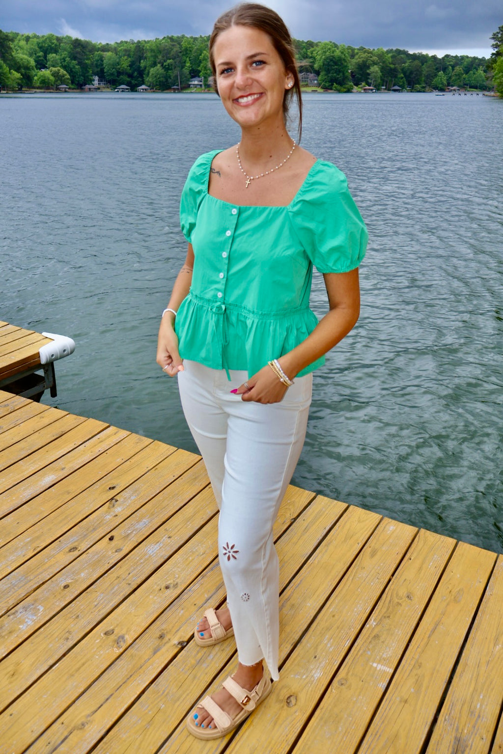 Lucky You Peplum Top