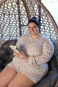 Leopard Latte Lounge Set