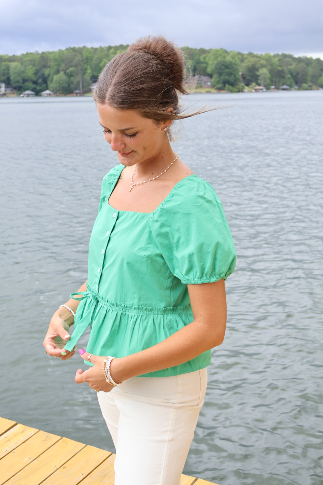 Lucky You Peplum Top