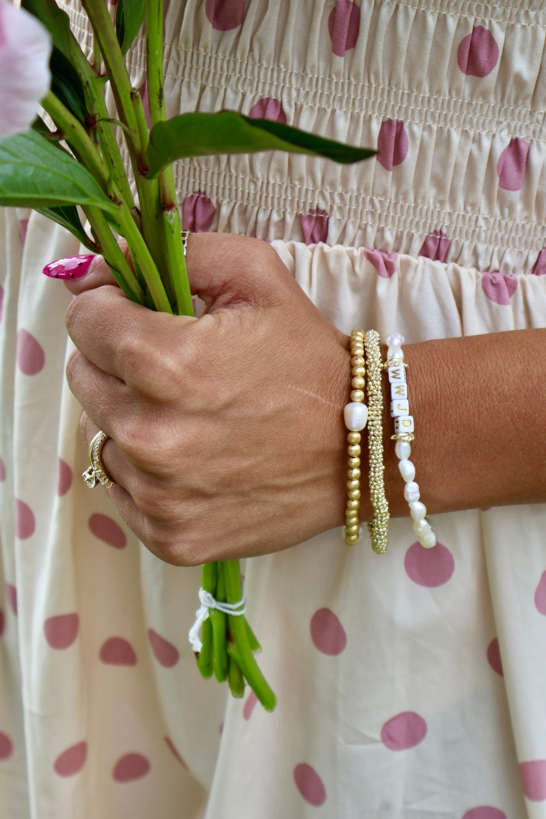 Pearl and Honey Bracelet
