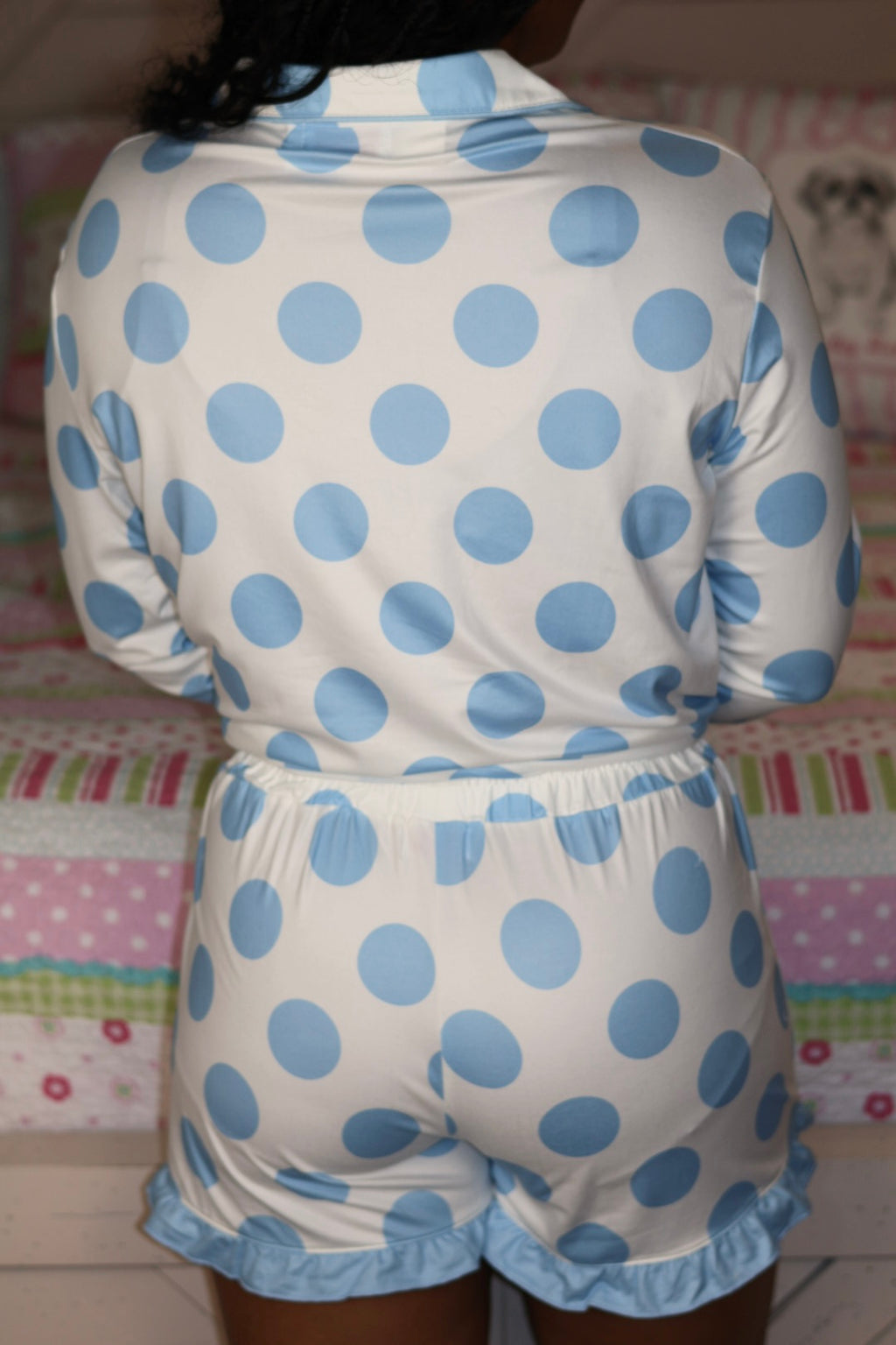 Blue Dot Darling Pajama Set