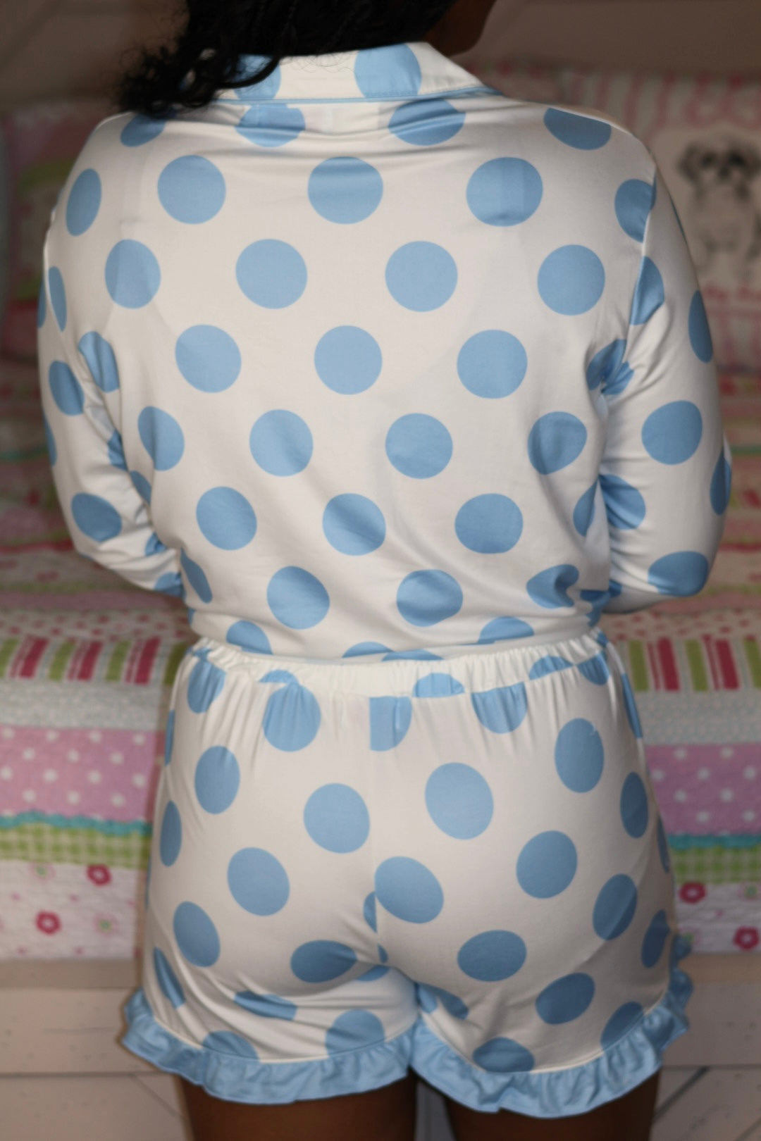 Blue Dot Darling Pajama Set