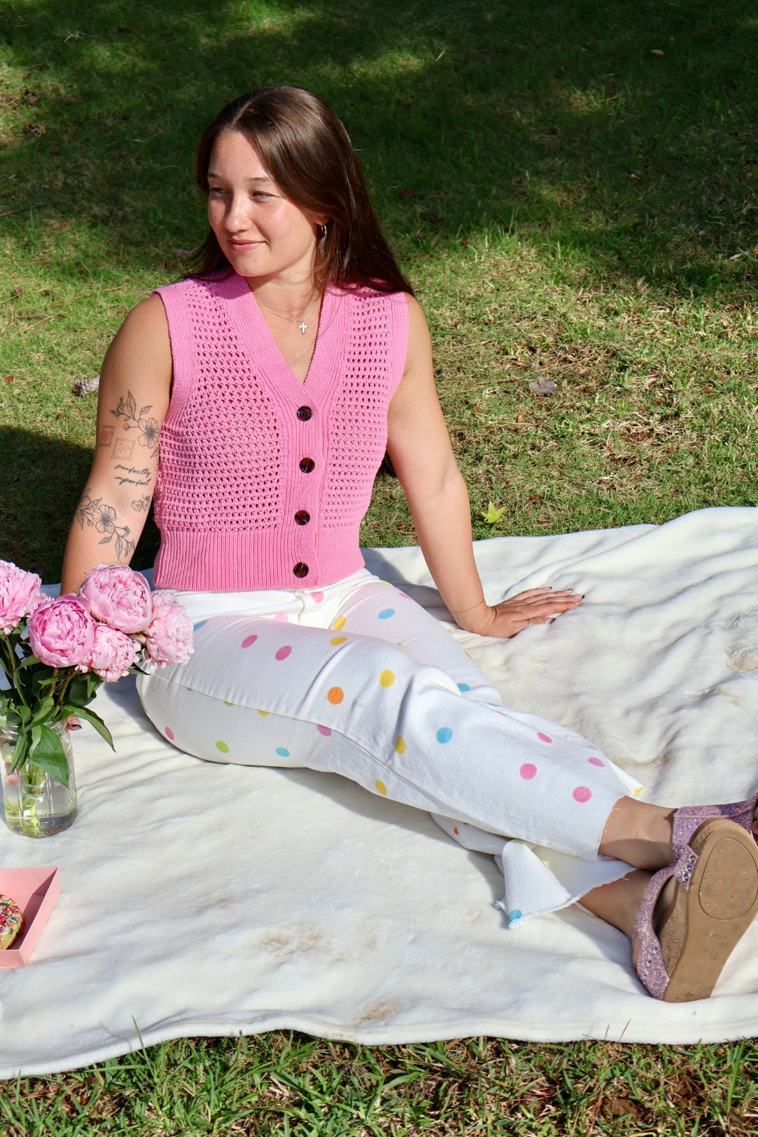 Pretty in Pink Sweater Tank