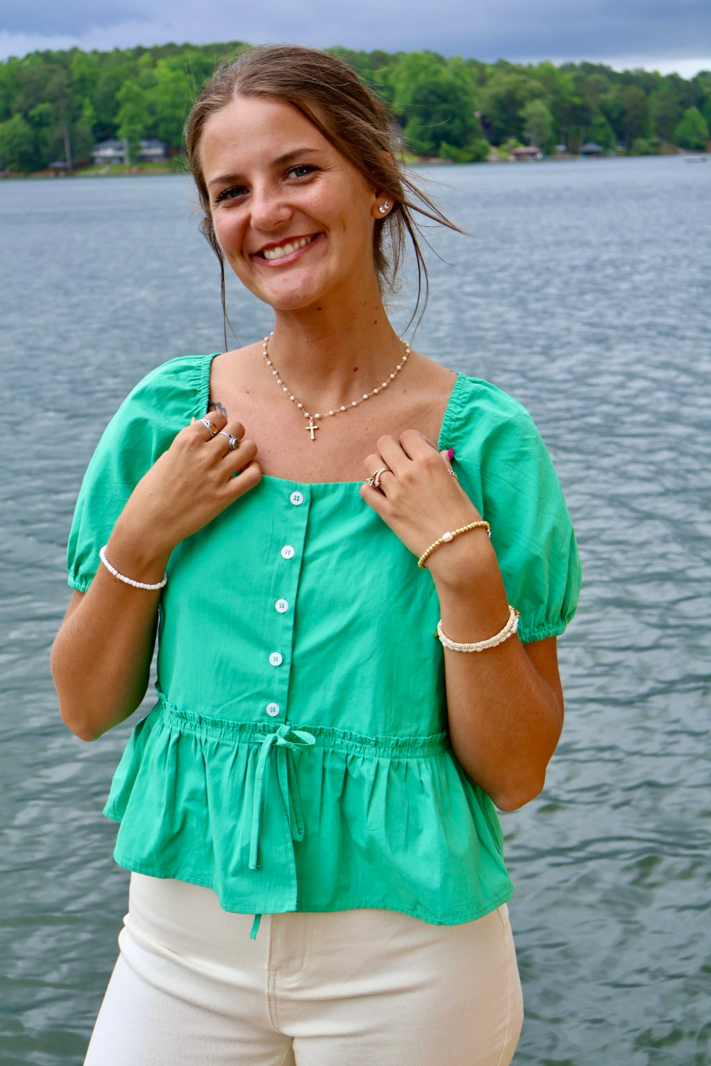 Lucky You Peplum Top