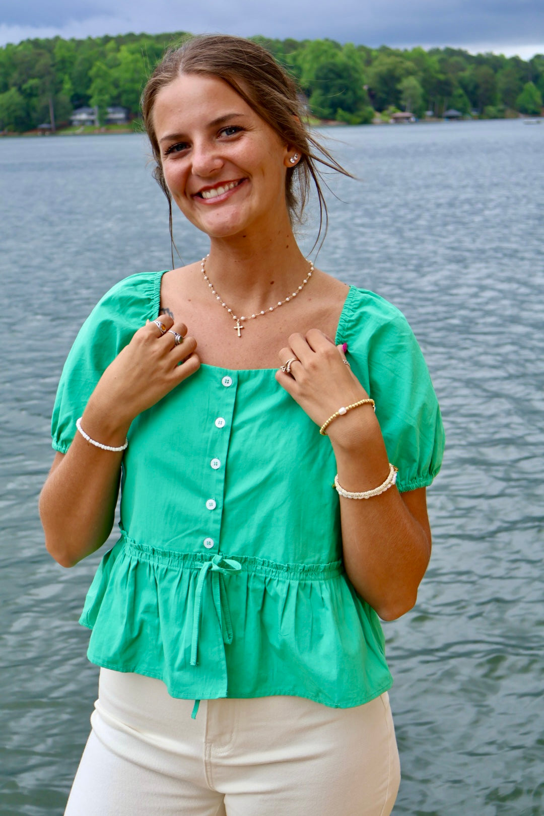 Lucky You Peplum Top
