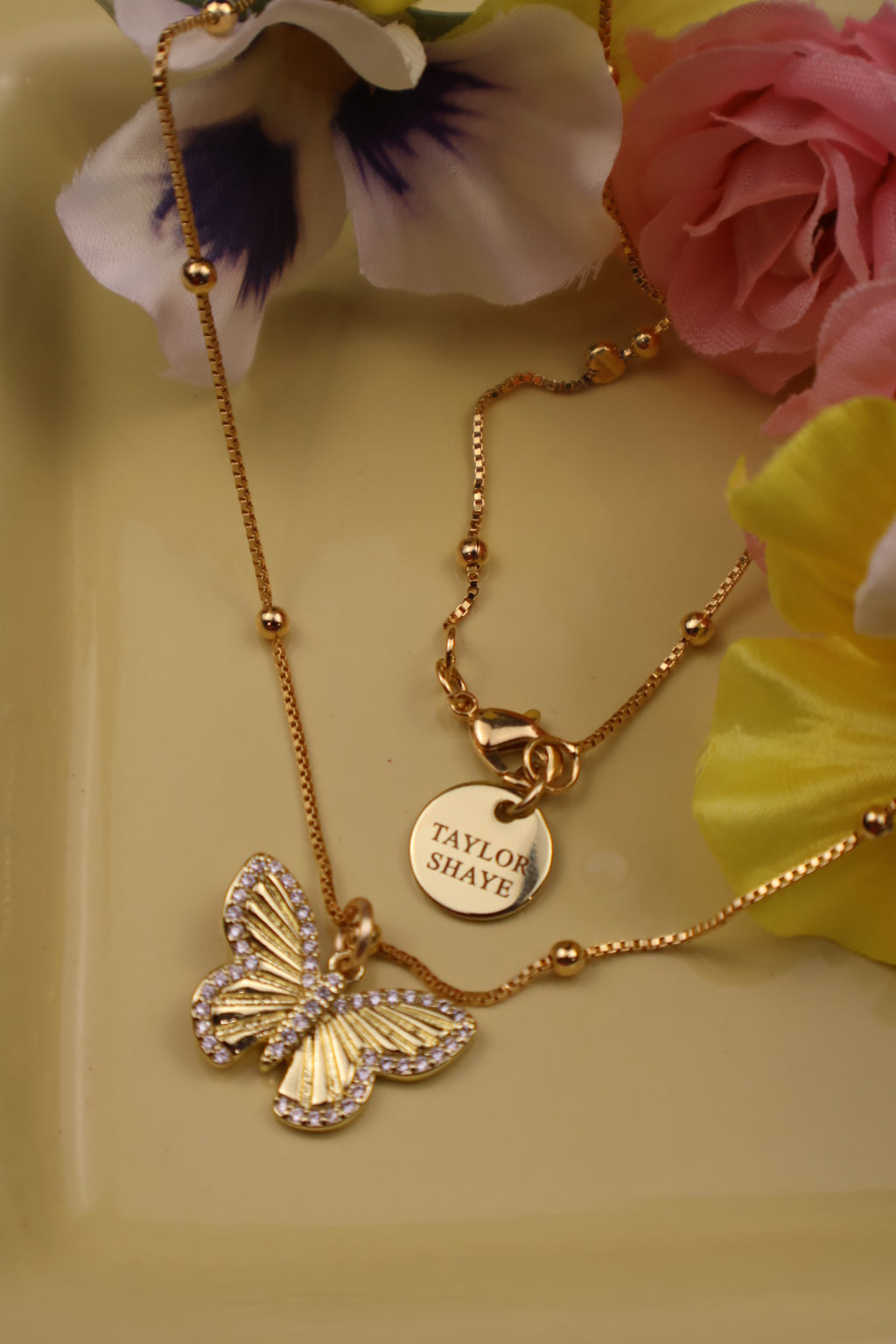 Golden Flutter Necklace