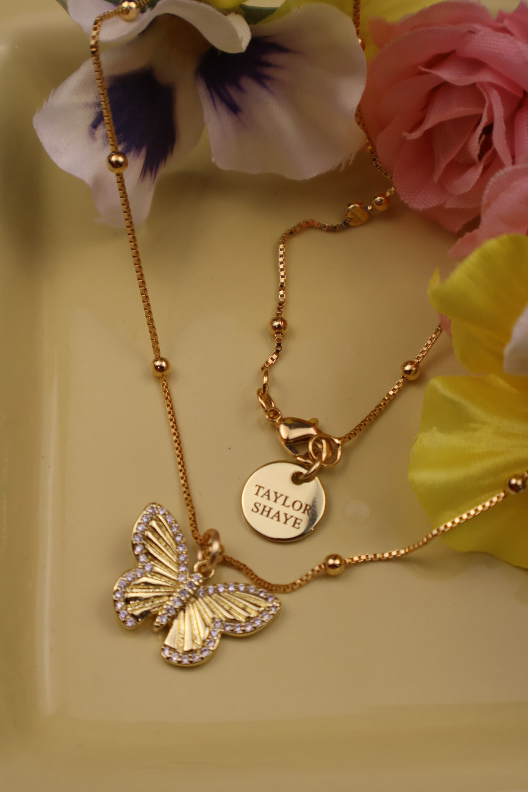 Golden Flutter Necklace