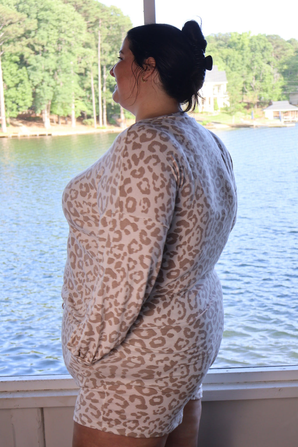 Leopard Latte Lounge Set