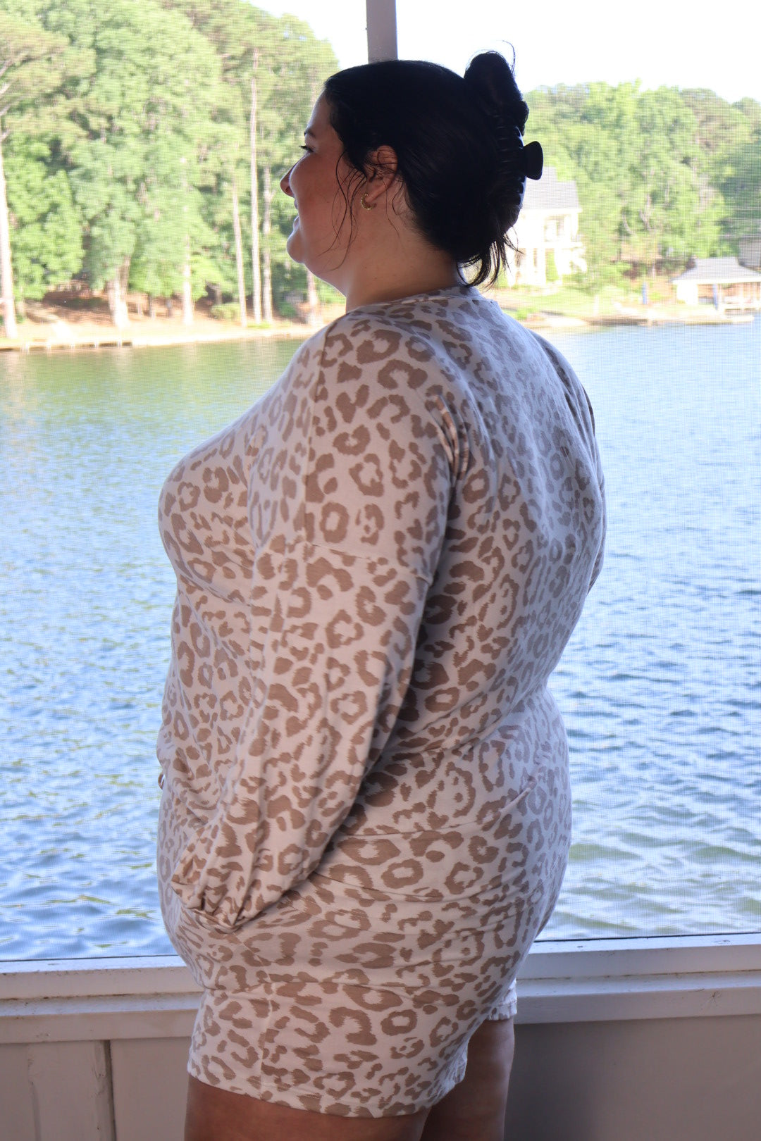 Leopard Latte Lounge Set