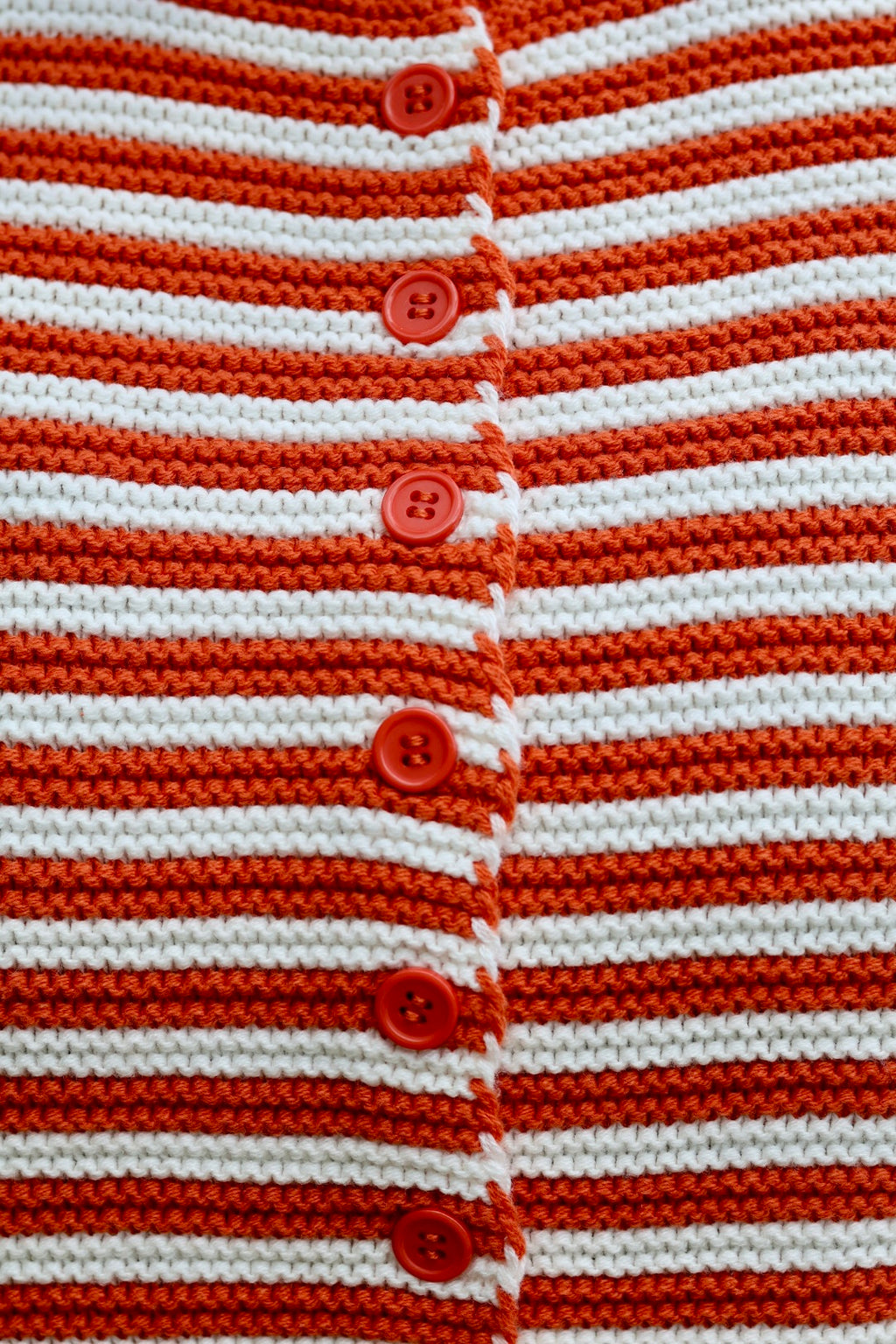 Kickoff Knit Sweater - Orange & White