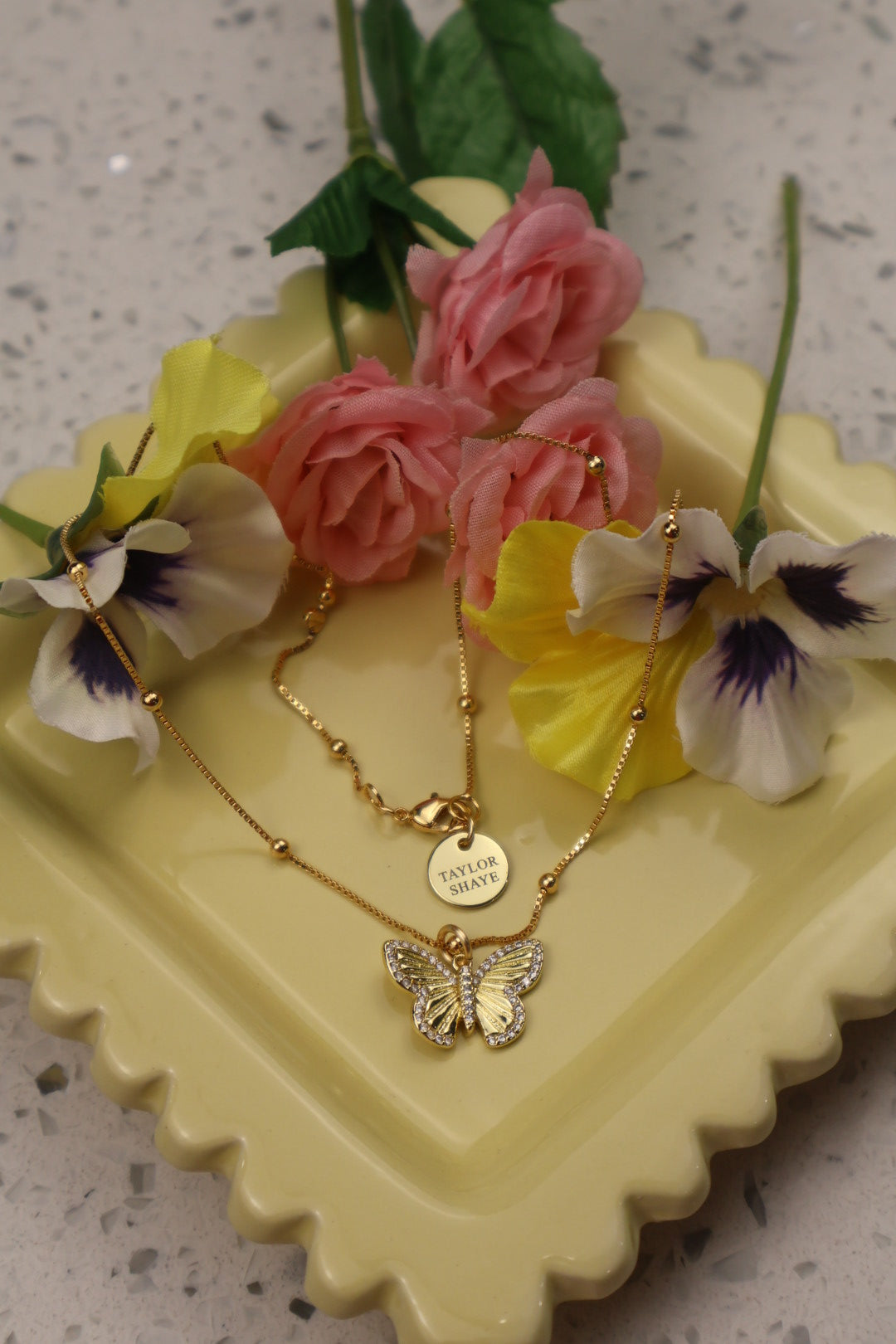 Golden Flutter Necklace