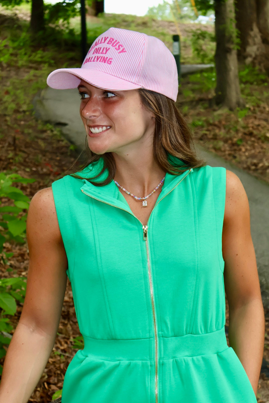 Around Town Dress - Fairway Green