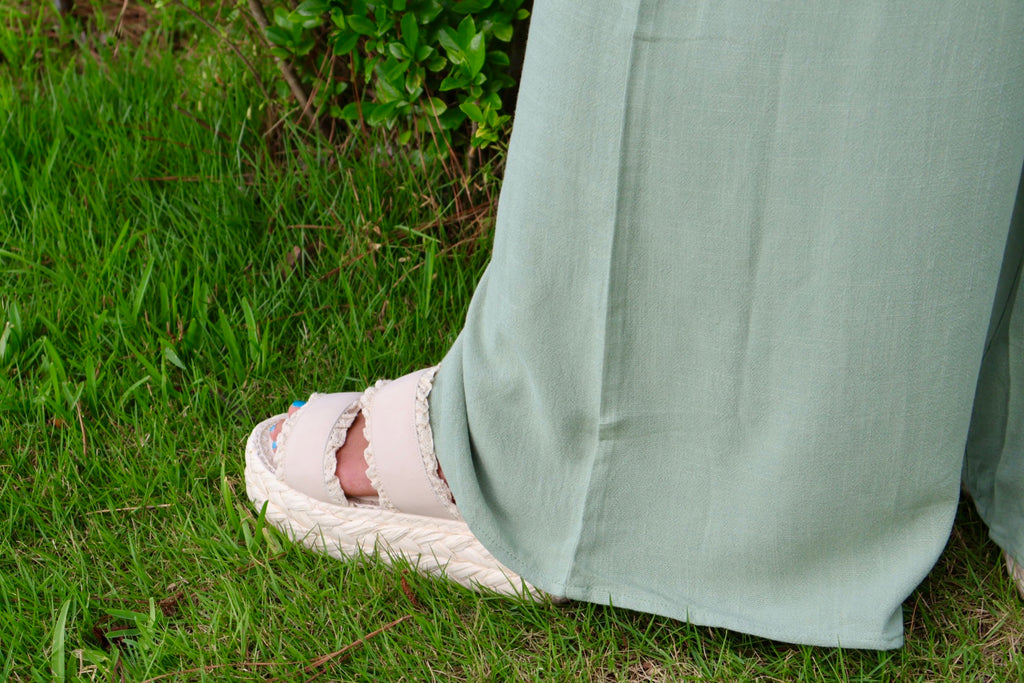 Tuscan Olive Linen Pants