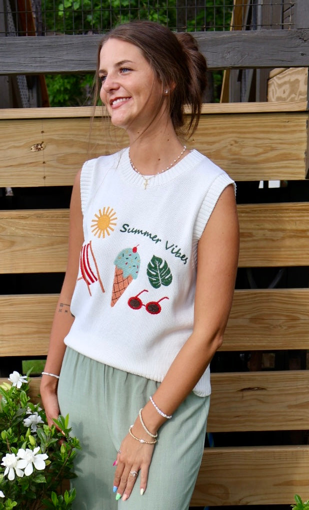 Summer Vibes Knit Tank