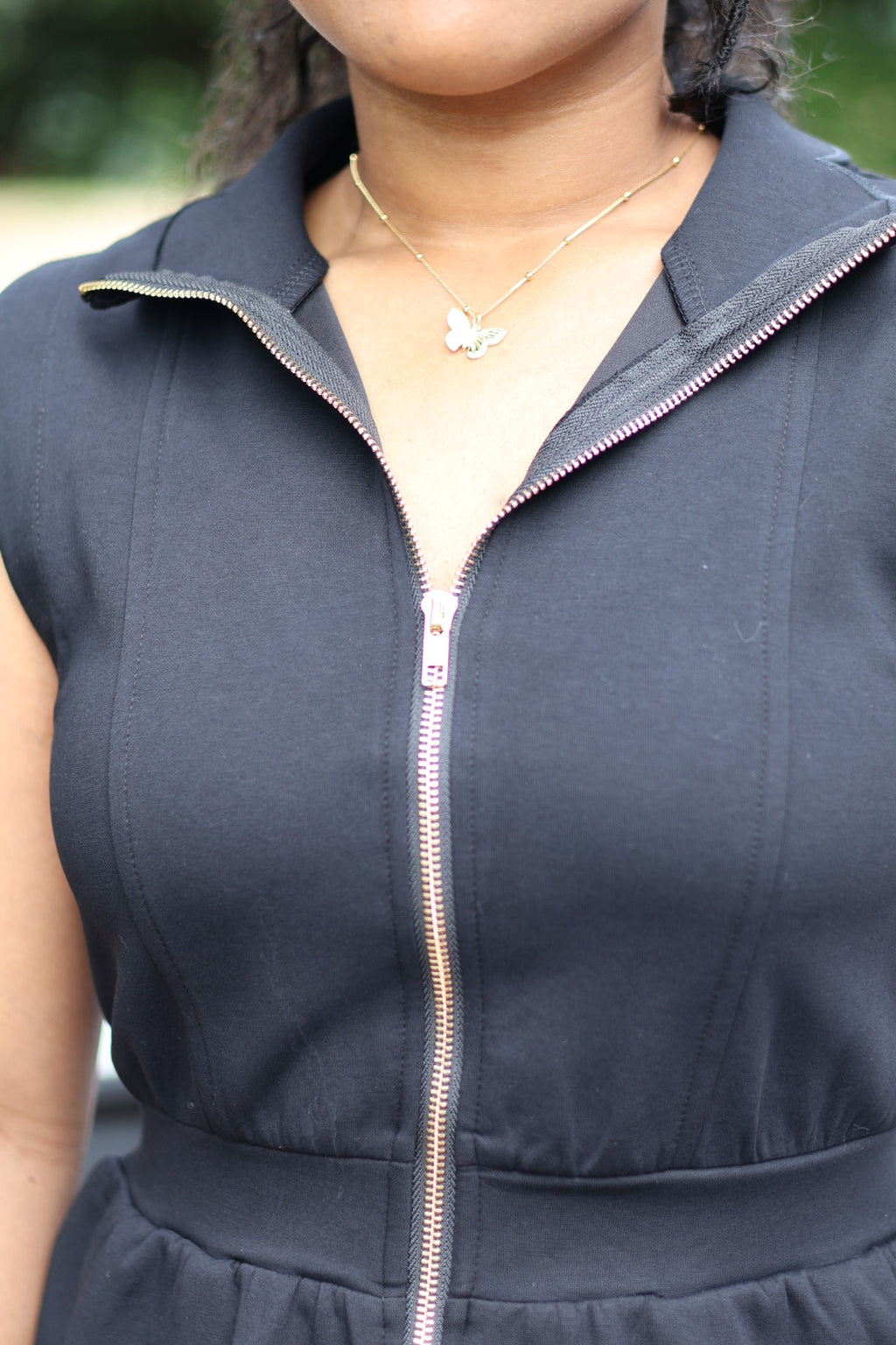Around Town Dress - Jet Black