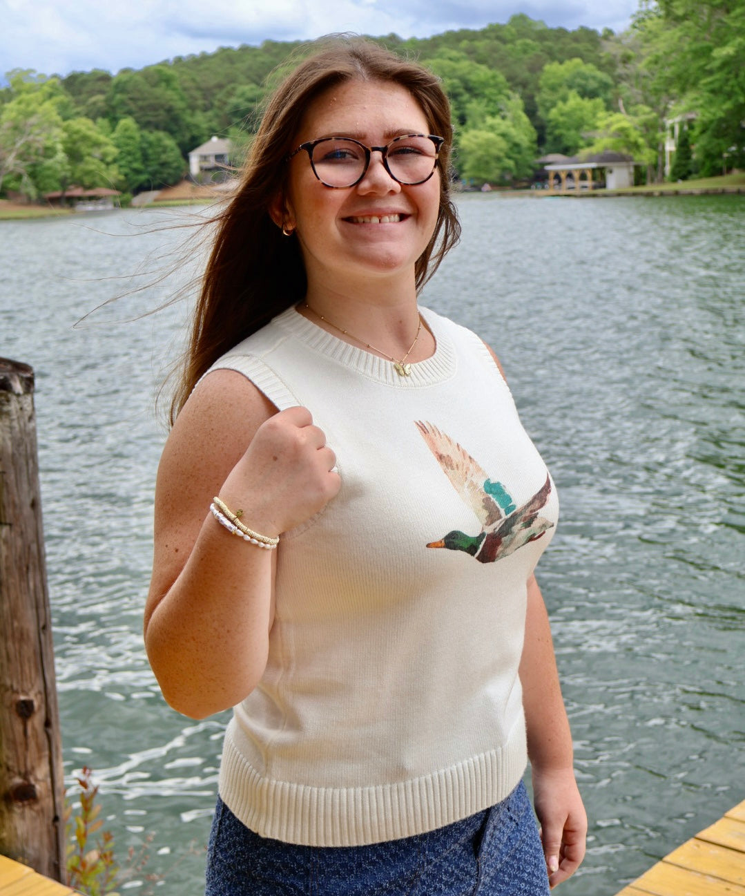 Southern Skies Duck Knit Tank
