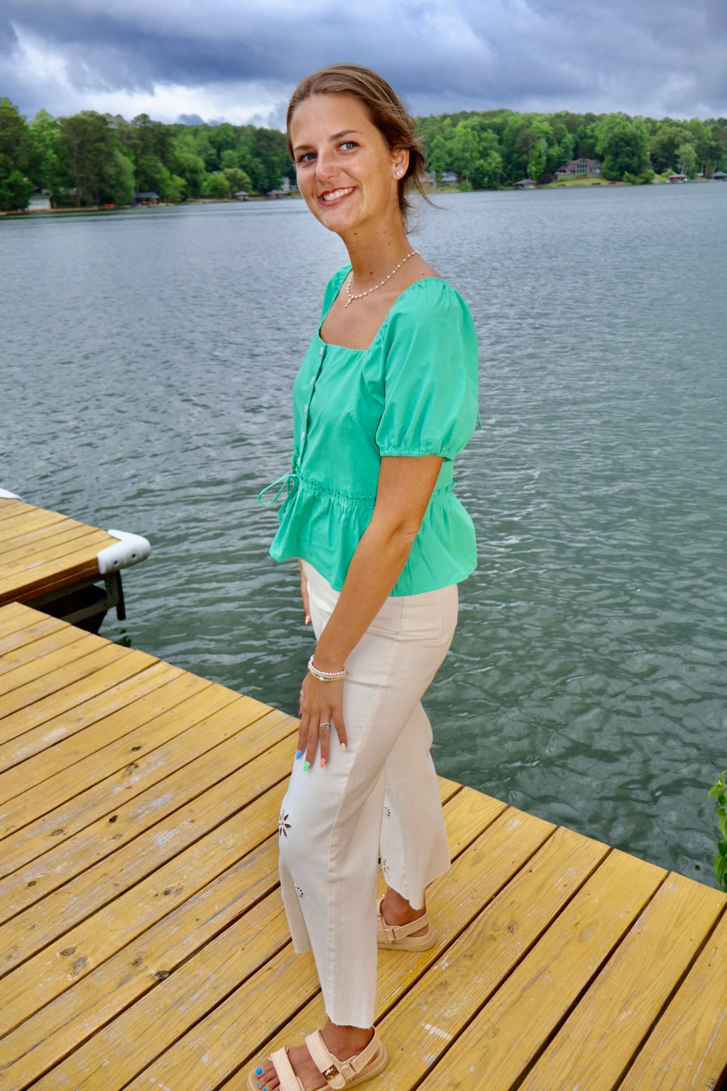 Lucky You Peplum Top